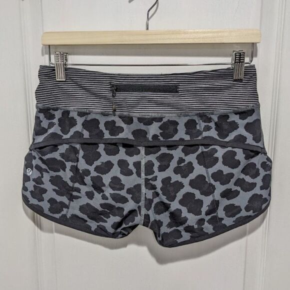 {RARE} Lululemon | Cherry Cheetah Slate Speed Shorts - Picture 4 of 8